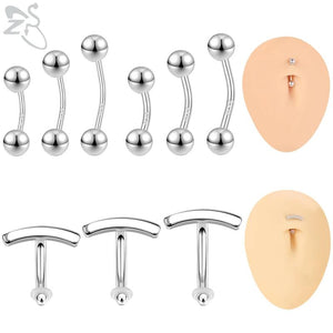 925 Sterling Silver Navel Piercing Minimalist Belly Ring