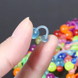 100pcs Luminous Belly Piercings Ball Navel Ring Set 14G