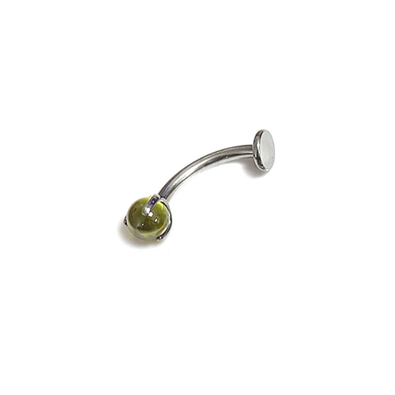 F136 Titanium Zircon Belly Button Ring 14g Body Piercing Jewelry