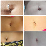 Crystal Belly Ring Plated Navel Piercing for Women