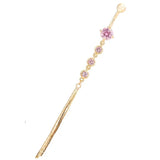 Long Tassel Round Zircon Belly Button RingS Body Piercing Navel Crystal Button