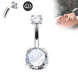G23 Titanium PIERC Navel Piercing Dangle Belly Button Ring