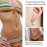 G23 Titanium PIERC Navel Piercing Dangle Belly Button Ring