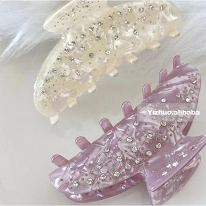 Retro Rhinestone Hair Clip Acrylic Women's Hair Accessories