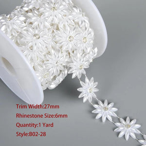 Pearl Beaded Chain Trim Garland Strand for Door Curtain Wedding Decoration