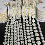 Pearl Beaded Chain Trim Garland Strand for Door Curtain Wedding Decoration