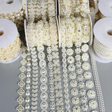 Pearl Beaded Chain Trim Garland Strand for Door Curtain Wedding Decoration