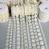 Pearl Beaded Chain Trim Garland Strand for Door Curtain Wedding Decoration