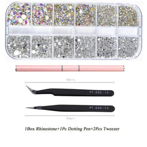 3D Rhinestones Picker Pen Nail Kit for Manicure Decor