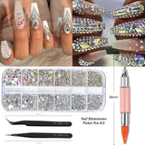 3D Rhinestones Picker Pen Nail Kit for Manicure Decor