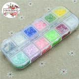 3000pcs/lot 3mm 12 AB Half Pearl Flatback Beads
