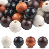 40Pcs 16mm Colorful Solid Natural Wooden Beads Home Xmas Decoration Supplies