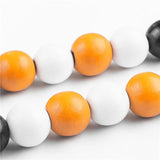 40Pcs 16mm Colorful Solid Natural Wooden Beads Home Xmas Decoration Supplies