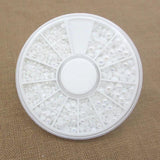 620pcs AB Pearl DIY Nail Stick Drill Clothing Accessory Small Box