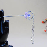 Vintage Bell Orchid Flower Fringe Hair Sticks Fashionable Female Hairpin