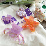 Starfish Octopus Hair Clip for Women Girls