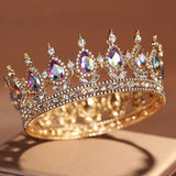 Gold Bridal Pageant Wedding Crown Headwear