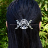 Vintage Celtics Hair Barrette Moon Hair Clip Protection Spirit Jewelry