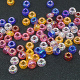 500 Transparent Luster AB Acrylic Pony Beads 7X4mm