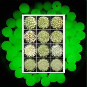 Luminous Glow In The Dark Acrylic Beads DIY Jewelry Making Accessories