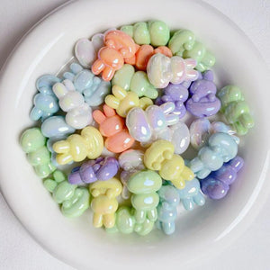 UV Colorful Bow Beads for DIY Jewelry Making
