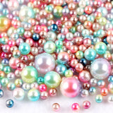 Colorful Loose Pearl Beads 3/4/5/6/8/10mm DIY Decorative Pearls Round Ball Beads