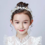 Boho Girl Pearl Butterfly Headdress Flower Wreath Headband