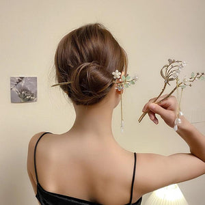 AISHG Y2k Tassel Hairpin Women Chinese Style Hair Clips