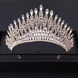 Silver Crystal Queen Big Crown Tiara Rhinestone Wedding Tiaras