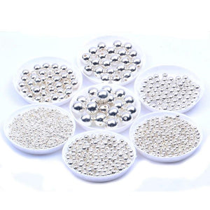 Metal Smooth Spacer Beads 3mm-12mm for Jewelry Making