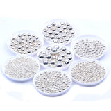 Metal Smooth Spacer Beads 3mm-12mm for Jewelry Making