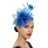 Bride Net Veil Head Flower Hair Ornaments Banquet Salute Hat