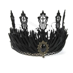 Queen Crown Goth Headband Witch Crown Tiara