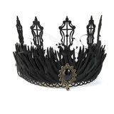 Queen Crown Goth Headband Witch Crown Tiara