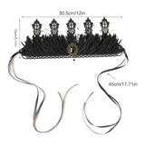 Queen Crown Goth Headband Witch Crown Tiara