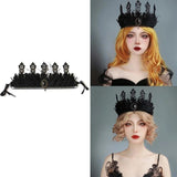 Queen Crown Goth Headband Witch Crown Tiara