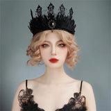Queen Crown Goth Headband Witch Crown Tiara