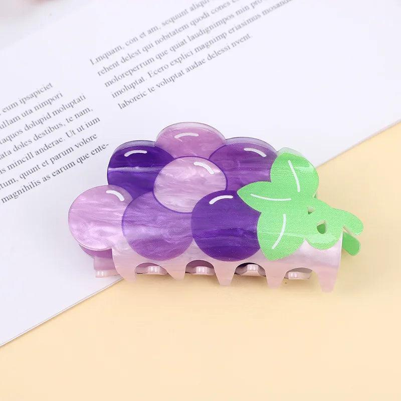 Fruit Double Sided Printing Hair Clips for Women
