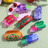 Fruit Double Sided Printing Hair Clips for Women