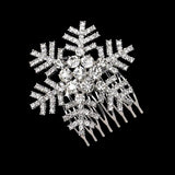 Snowflake Wedding Hair Accessories Crystal Hair Combs