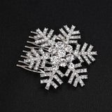 Snowflake Wedding Hair Accessories Crystal Hair Combs