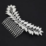 Greek Goddess Leaf Hair Combs Women Metal Leaf Hairpins Jewelry Bridal Headpiece