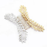 Greek Goddess Leaf Hair Combs Women Metal Leaf Hairpins Jewelry Bridal Headpiece