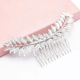Greek Goddess Leaf Hair Combs Women Metal Leaf Hairpins Jewelry Bridal Headpiece