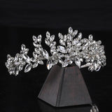 Crystal Wedding Headband Rhinestone Flower Hairband Bridal Headdress