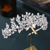 Crystal Wedding Headband Rhinestone Flower Hairband Bridal Headdress