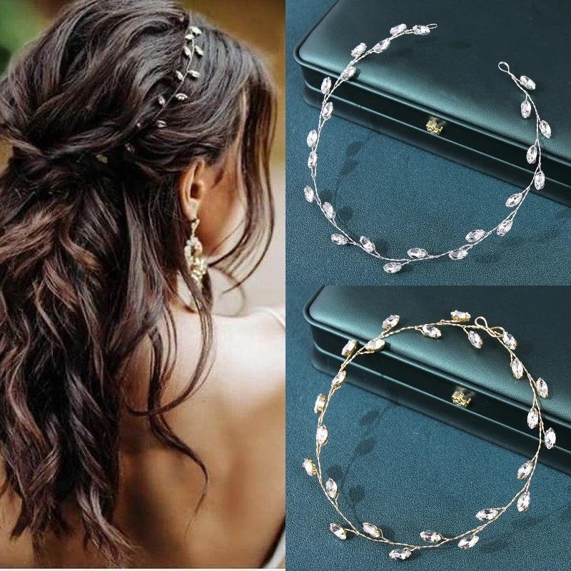 Crystal Rhinestone Headband Tiara Wedding Hair Accessories