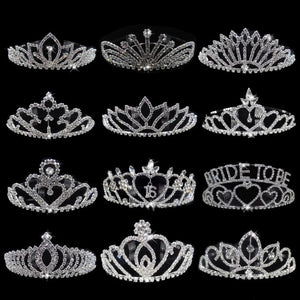 Heart Crystal Prom Headband Bridal Tiara Crown Princess Wedding Party Hair Jewel