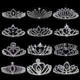 Heart Crystal Prom Headband Bridal Tiara Crown Princess Wedding Party Hair Jewel