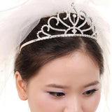 Heart Crystal Prom Headband Bridal Tiara Crown Princess Wedding Party Hair Jewel